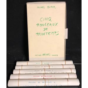 Michel Butor Rare Object Book: Five Rolls Of Spring 1984 Ed. Arches