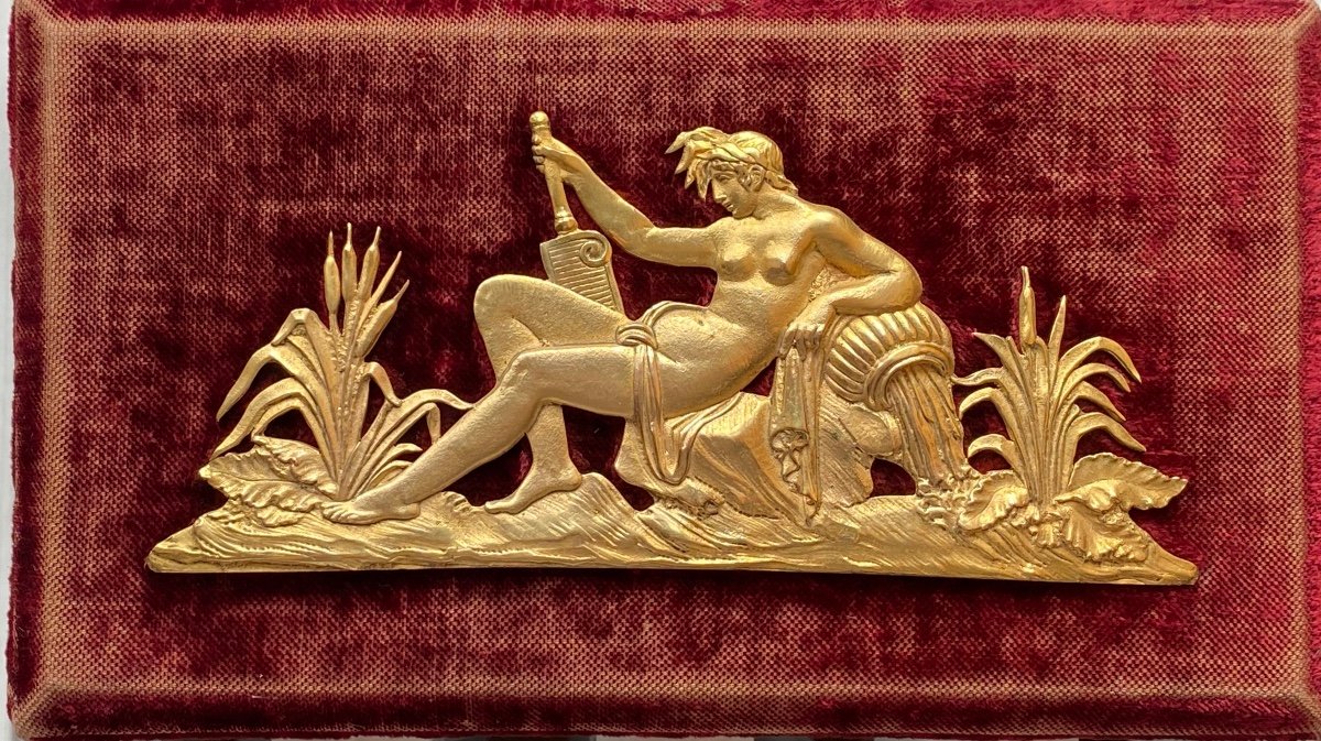 Scène Fluviale En Bronze Doré D’époque Empire (Amphitrite)-photo-5