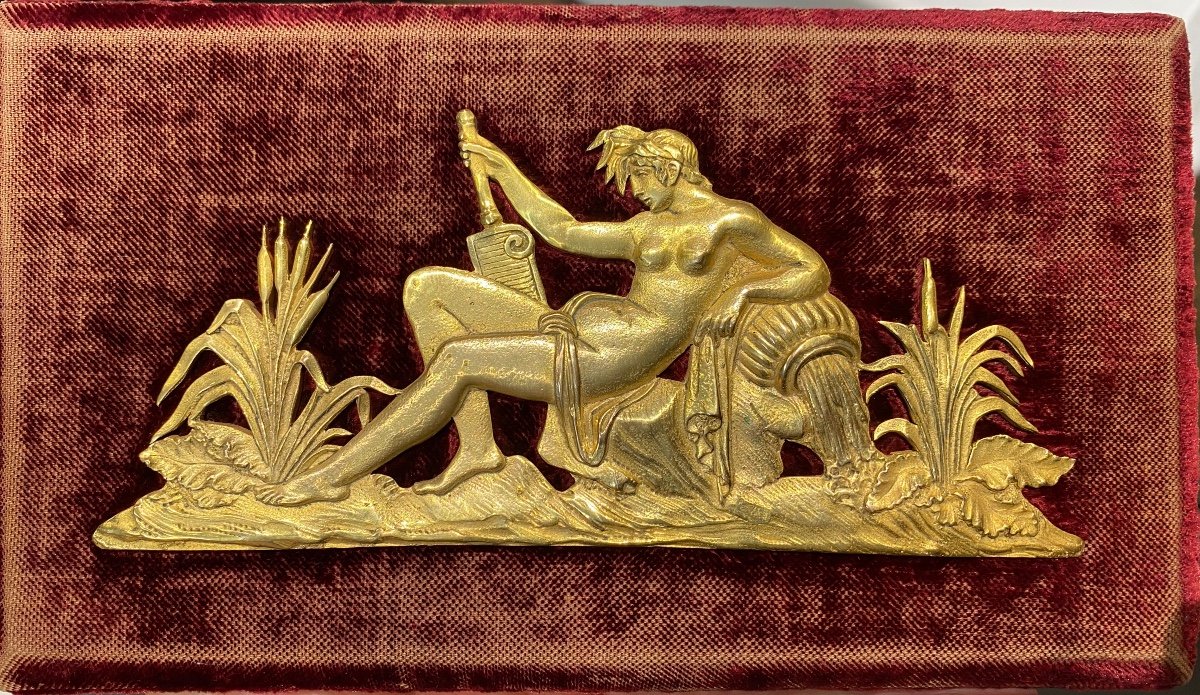 Scène Fluviale En Bronze Doré D’époque Empire (Amphitrite)