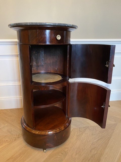 Somno, Mahogany Bedside Table, Empire Period-photo-3