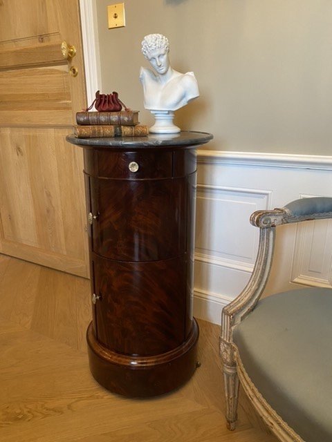 Somno, Mahogany Bedside Table, Empire Period-photo-5