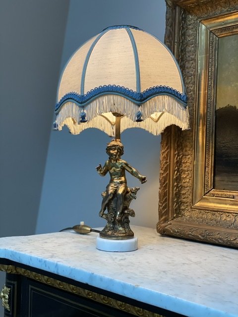 Pair Of Lamps Signed Lf.moreau-photo-6