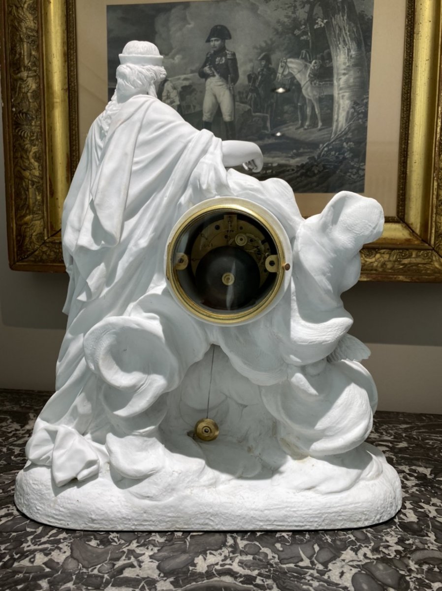 Sèvres Biscuit Clock, Model Of The Château De Fontainebleau-photo-5