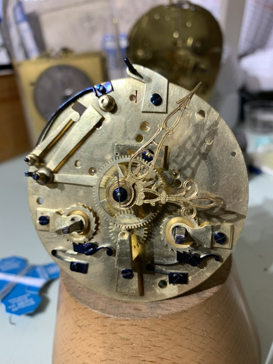 Sèvres Biscuit Clock, Model Of The Château De Fontainebleau-photo-7