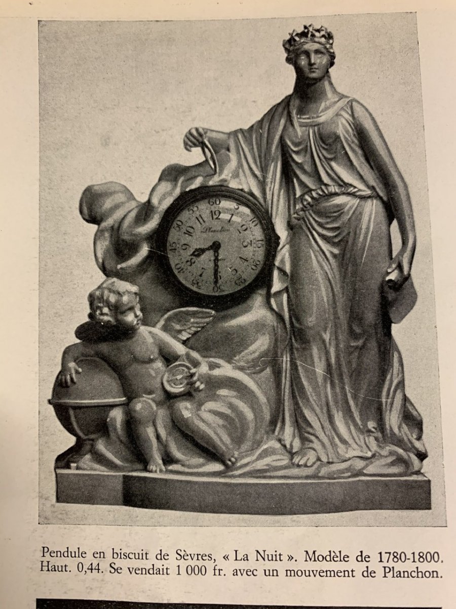 Sèvres Biscuit Clock, Model Of The Château De Fontainebleau-photo-8