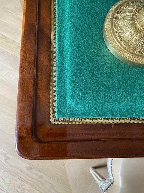 Mahogany Game Table With Portfolio Tray From The End Of The XVIIIth / Beginning Of The XIXth-photo-5