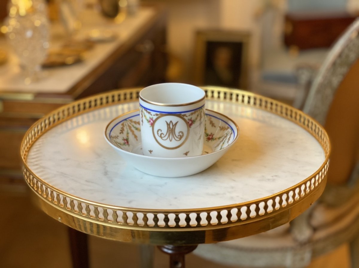 Tasse Litron Au Chiffre De Marie-antoinette 