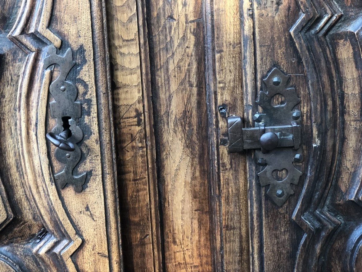 Chest Of Drawers Two 18th Century Oak-photo-3