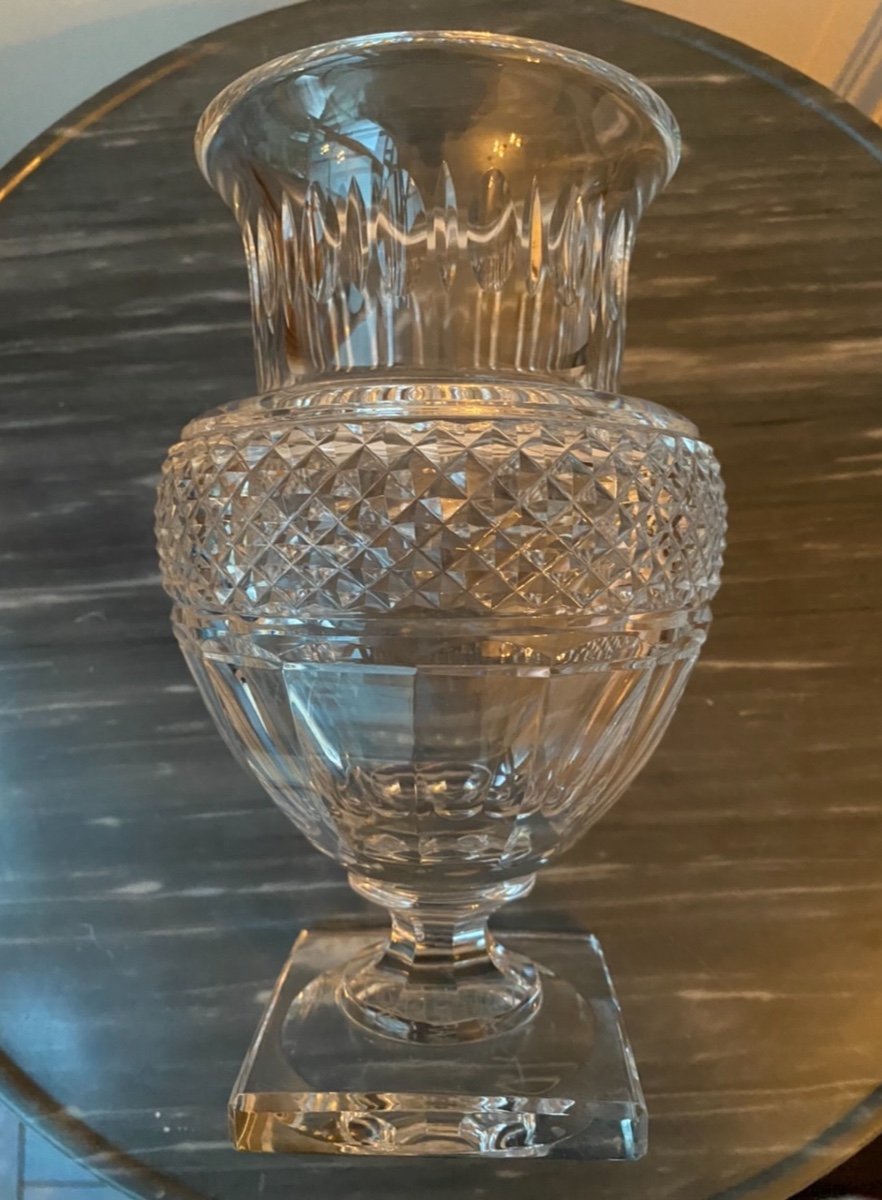 Baccarat. Vase Médicis En Cristal De Style Empire XXeme Siècle -photo-4