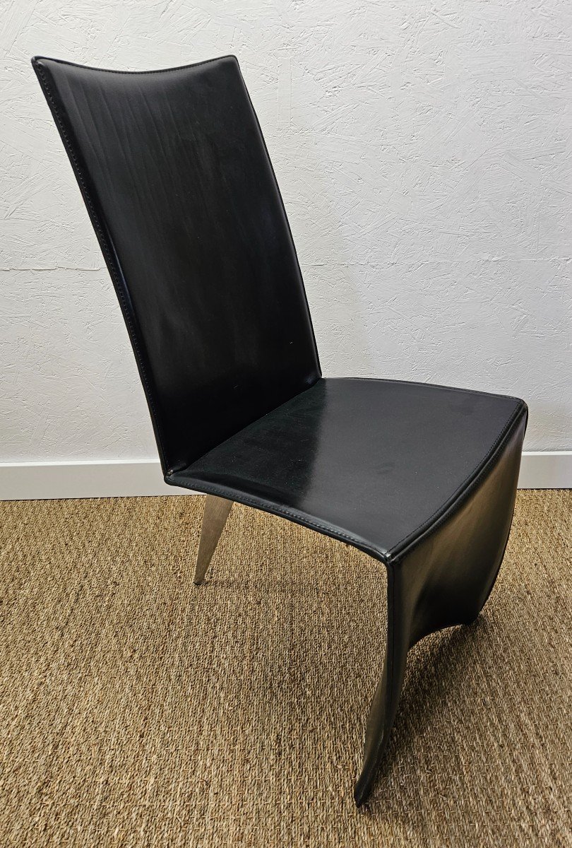 Philippe Starck: Leather Chair Aleph Ed Archer Driade Editor