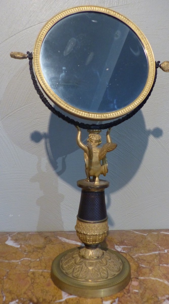 Bronze Table Mirror-photo-3