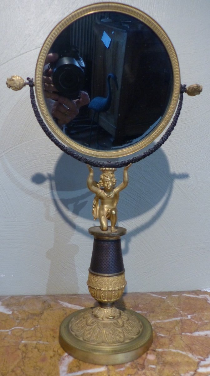 Bronze Table Mirror