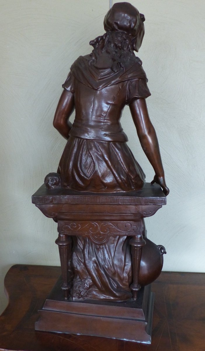 Bronze Auguste Moreau "cinderella"-photo-3