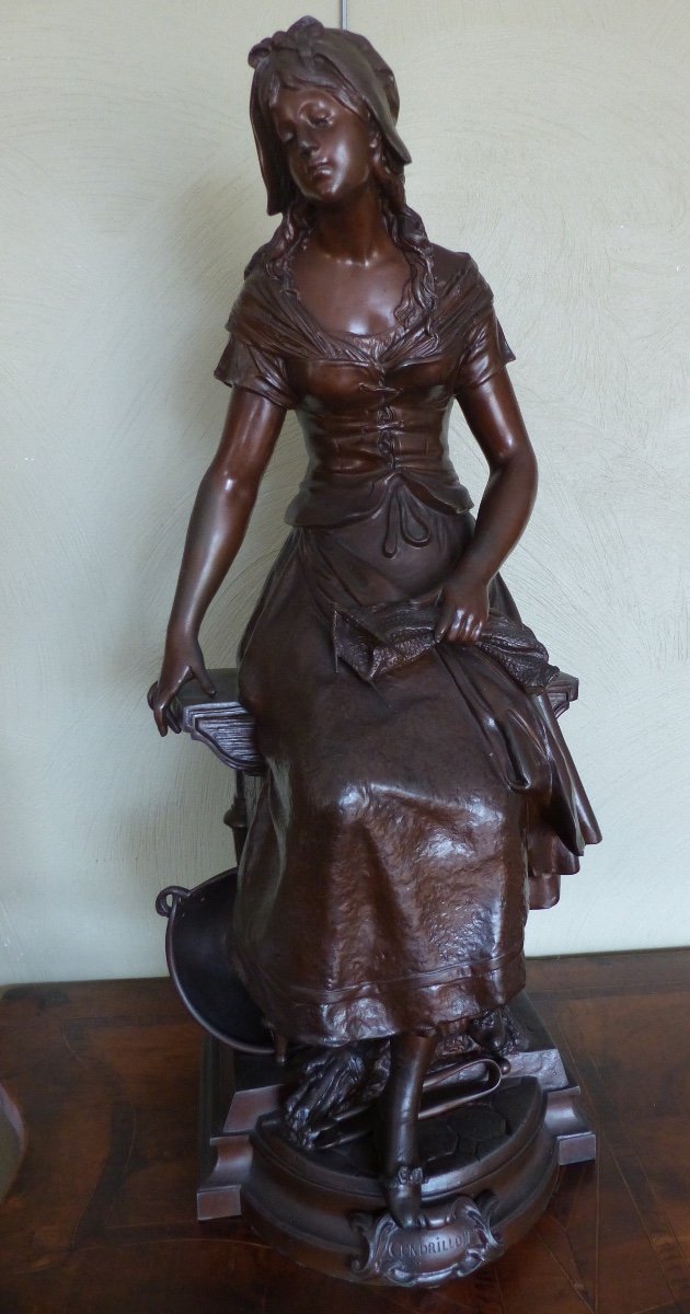 Bronze Auguste Moreau "cinderella"