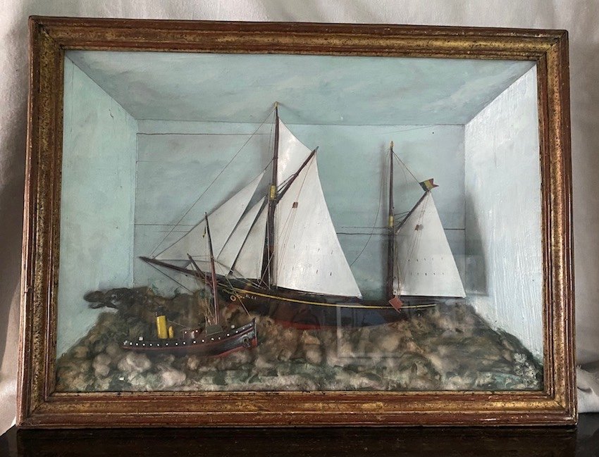 Diorama Bateau Sous Voiles