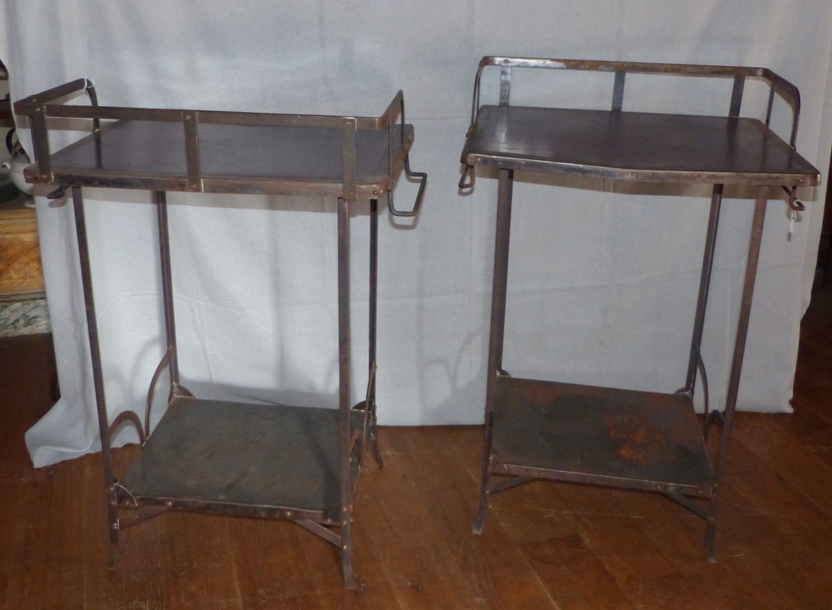 Pair Of Iron Tables-photo-2