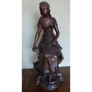 Bronze Auguste Moreau "cinderella"