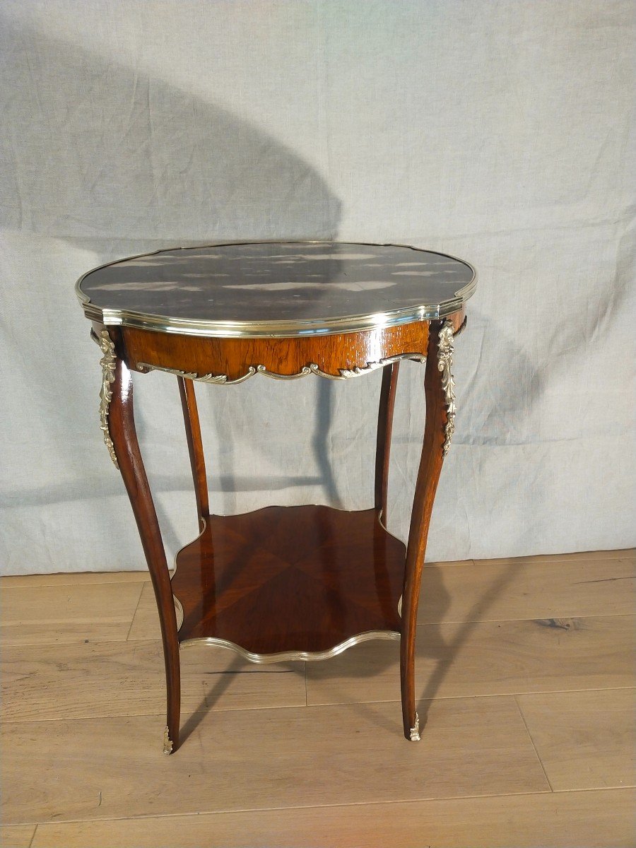 19th Century Rosewood Pedestal Table-photo-1