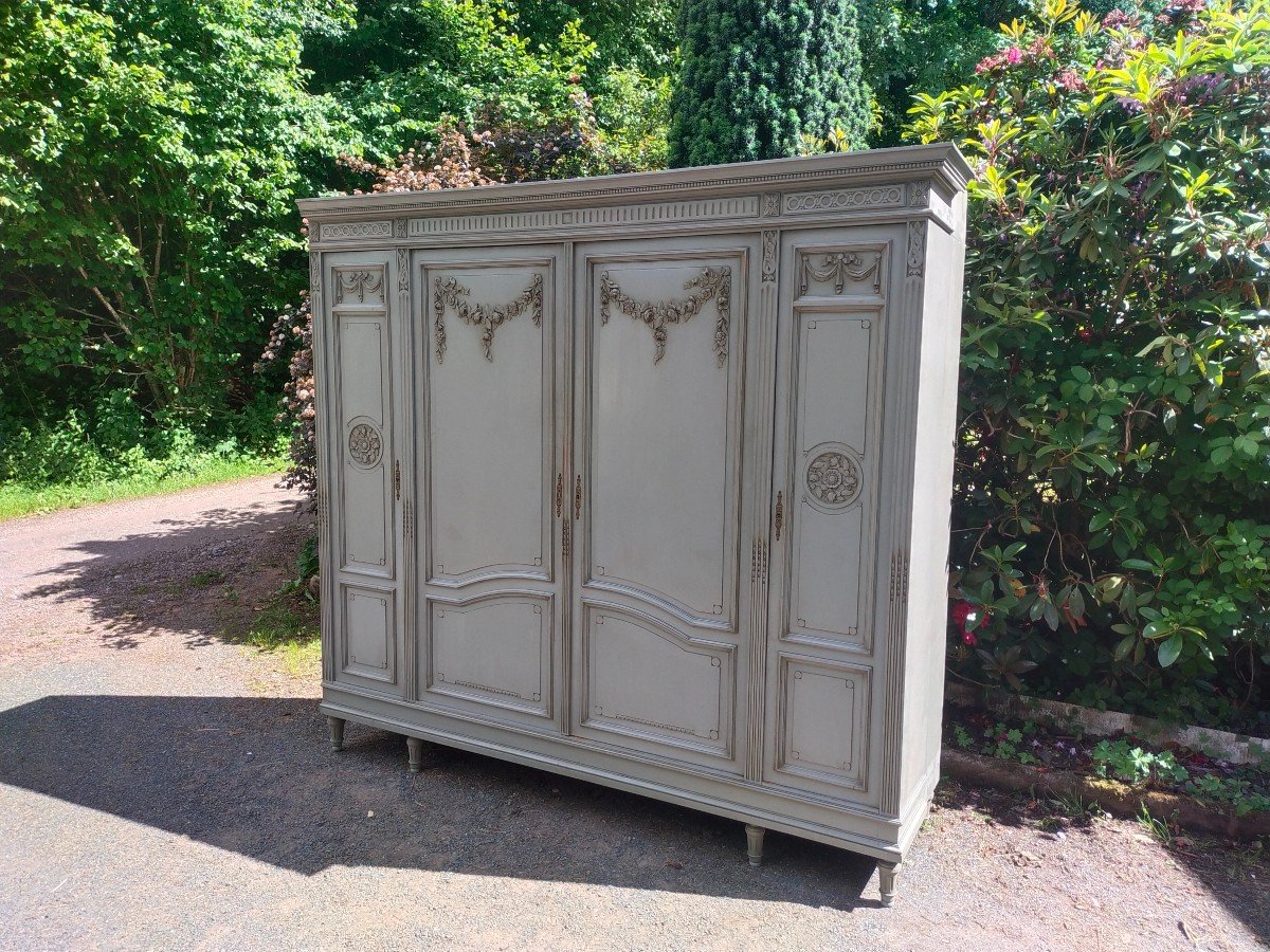 Louis XVI Style Bedroom Wardrobe 4 Doors-photo-1