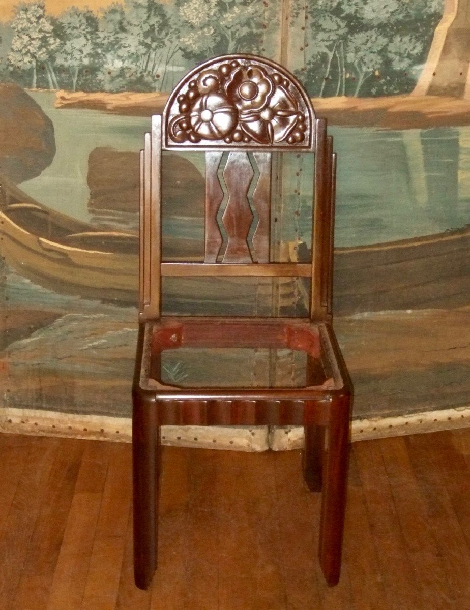 Five Art Deco Chairs Circa 1925-photo-3