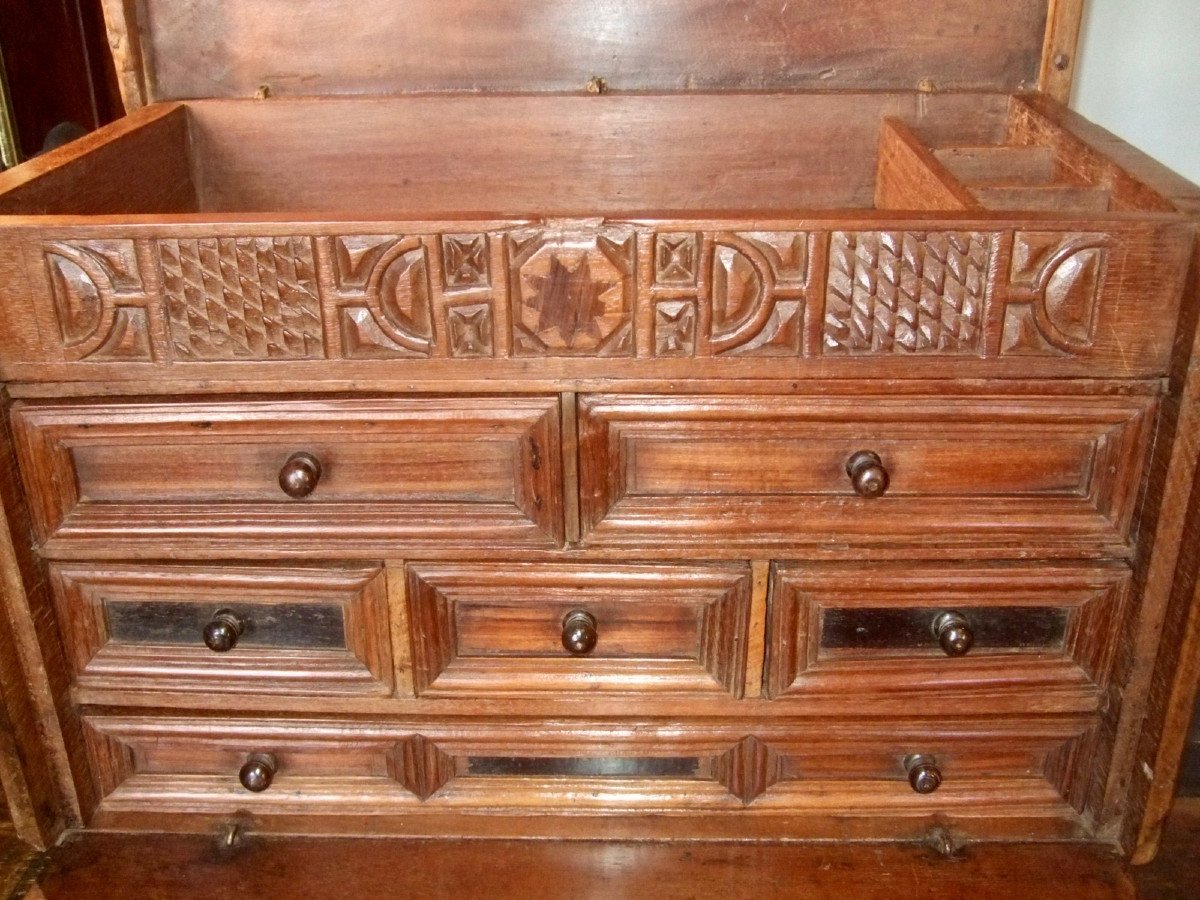 17th Century Spain Travel Cabinet-photo-2