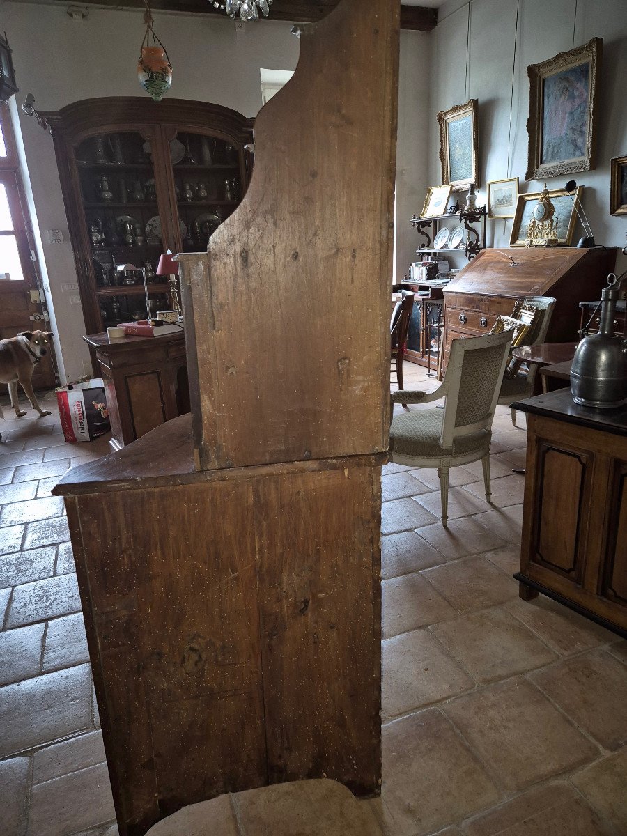 18th Century Provencal Corner Cabinet In Walnut-photo-7