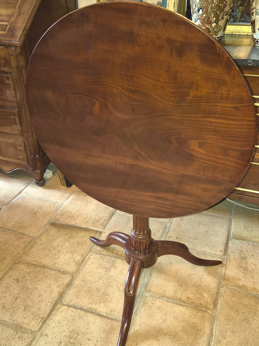 Louis XVI Period Mahogany Pedestal Table-photo-4