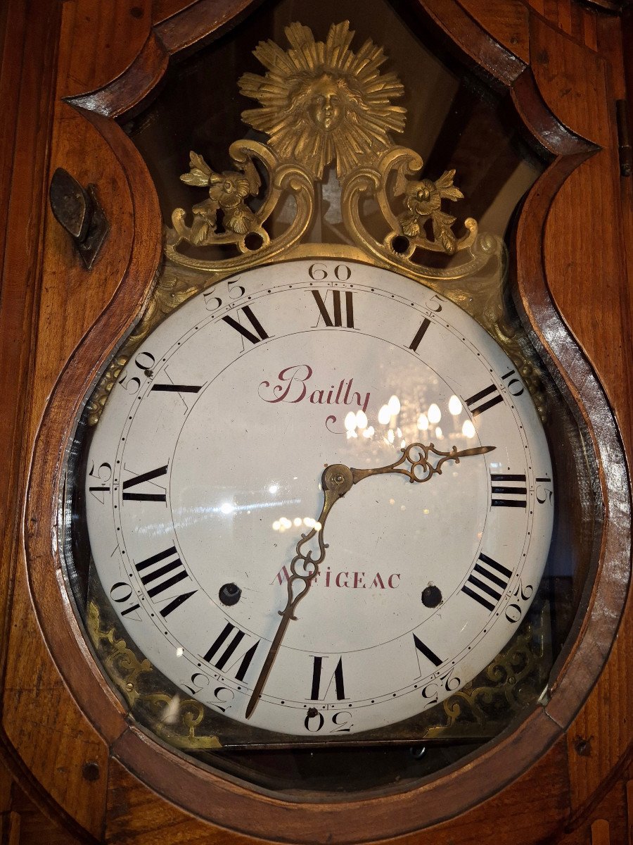 18th Century Cherry Wood Longcase Clock-photo-5