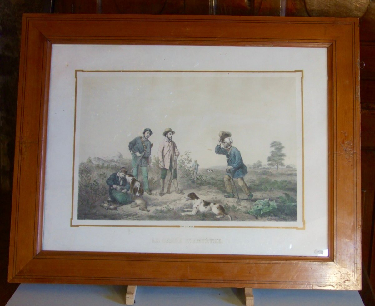 Pair Of Hunting Lithos XIXth-photo-2