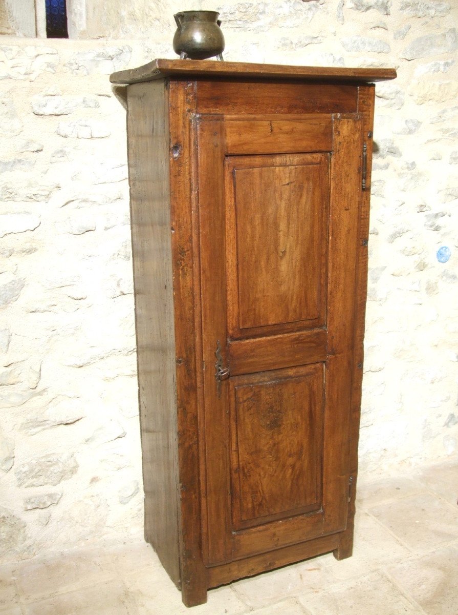 Primitive Cabinet With One Door 17 Th-photo-3