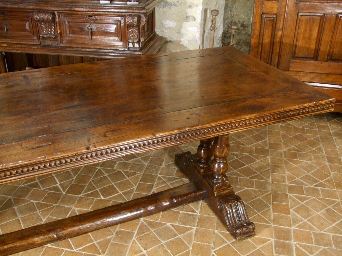 Large Renaissance Style Table, Twentieth Period-photo-3