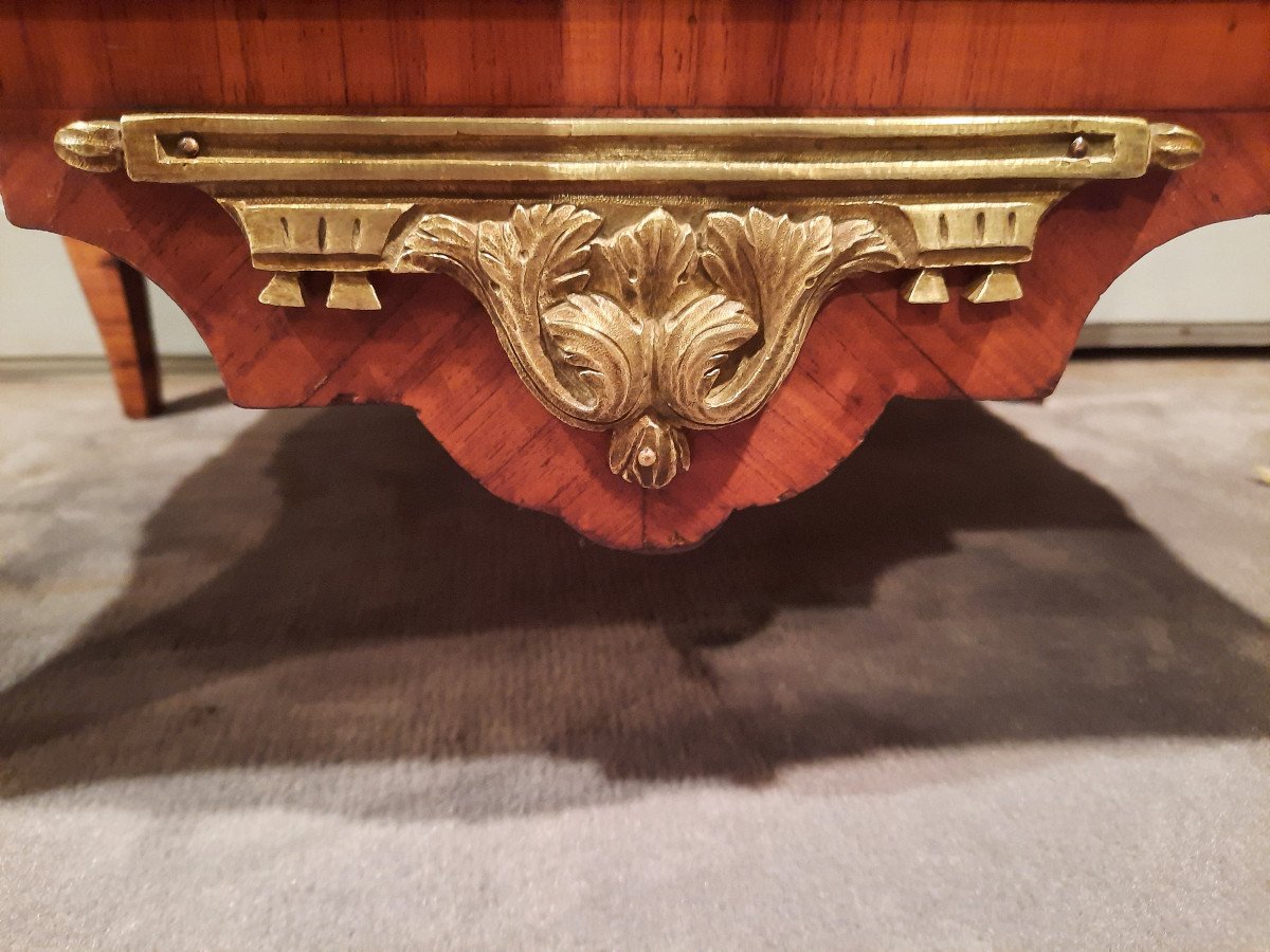 Louis XVI Style Chiffonier In XIXth Century Marquetry.-photo-5