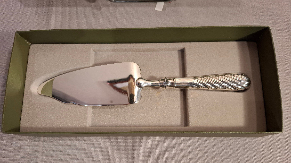 Christofle Silver Metal Cake Server.-photo-3