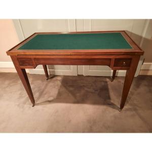 Game Table Called Tric-trac In Mahogany From The Restoration Period.