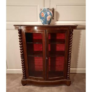 Rosewood Showcase From Napoleon III Period.