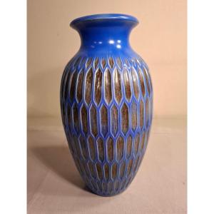 Art Deco Period Ceramic Vase By The Mougin Brothers