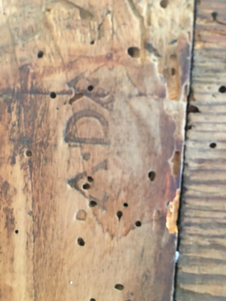 Chest Of Drawers L.xv Walnut Stamped 18th-photo-5