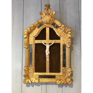 Christ Ivory Gilded Wood Frame Regency Period 