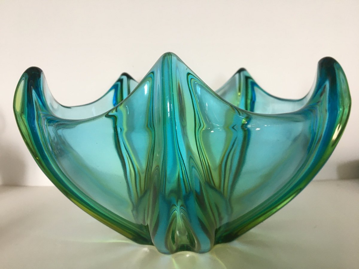 Murano Sommerso Glass Bowl 1960/1970-photo-2