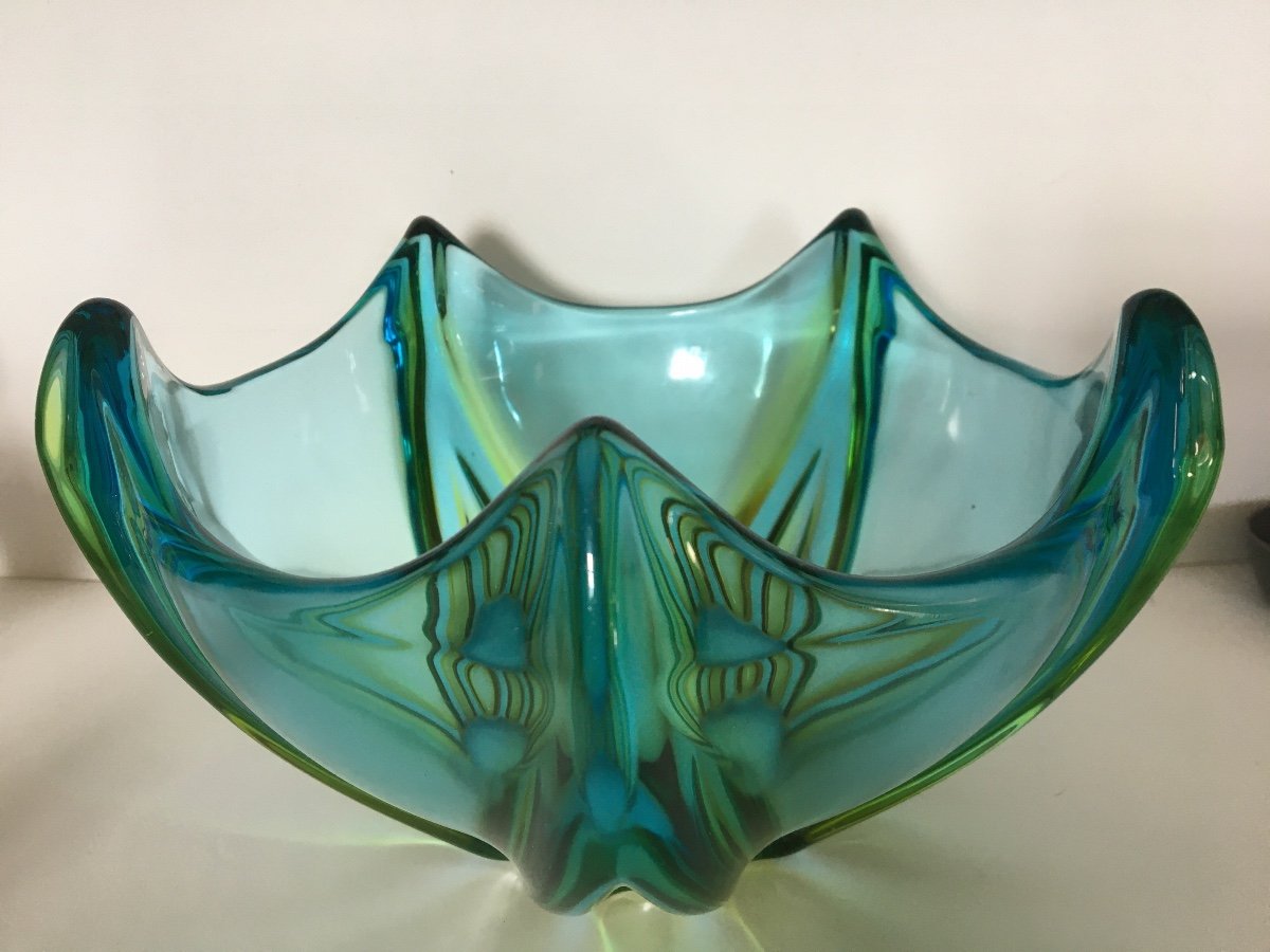 Murano Sommerso Glass Bowl 1960/1970-photo-3