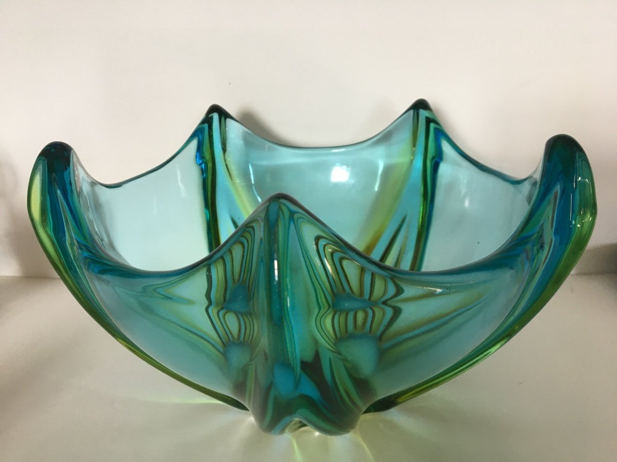 Murano Sommerso Glass Bowl 1960/1970-photo-4