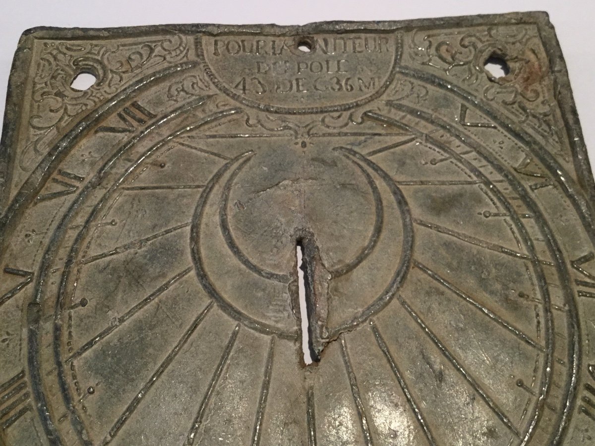 Small Lead Sundial 19th Century-photo-1