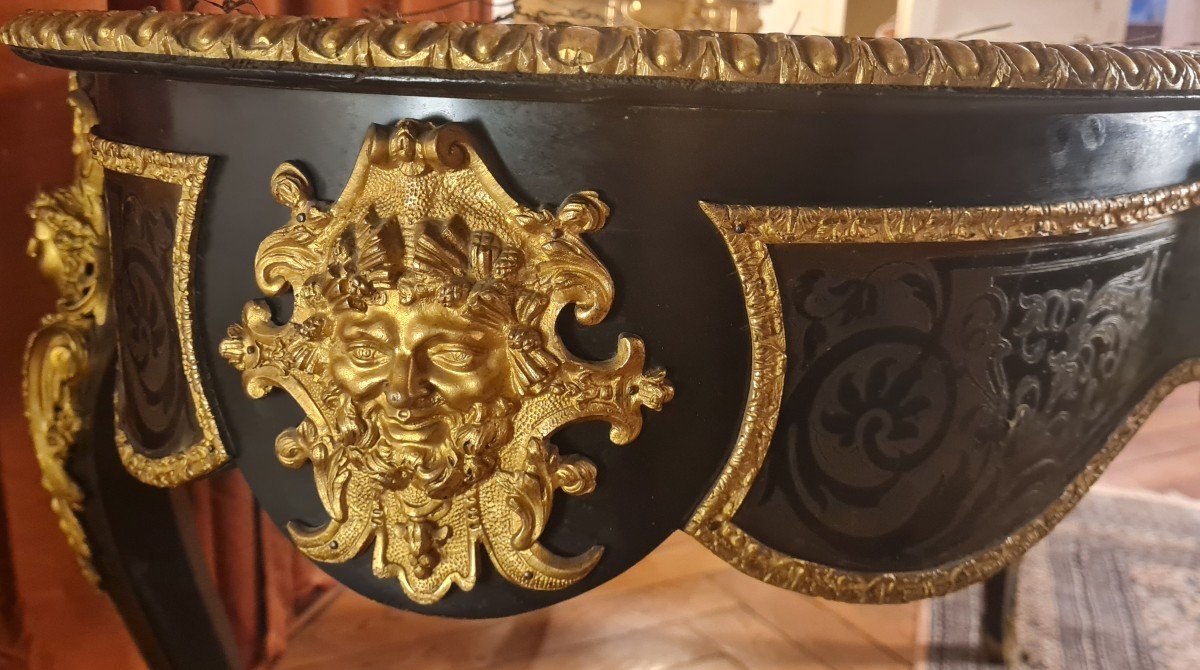 Middle Table Napoleon III Boulle Marquetry-photo-3