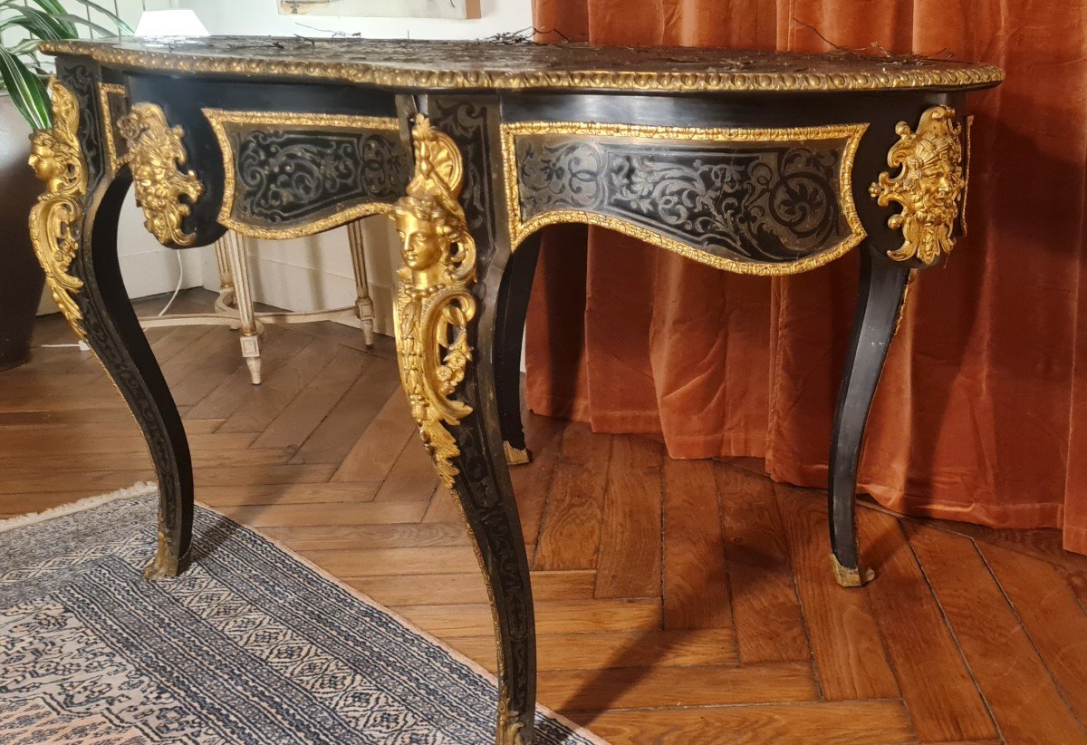 Middle Table Napoleon III Boulle Marquetry