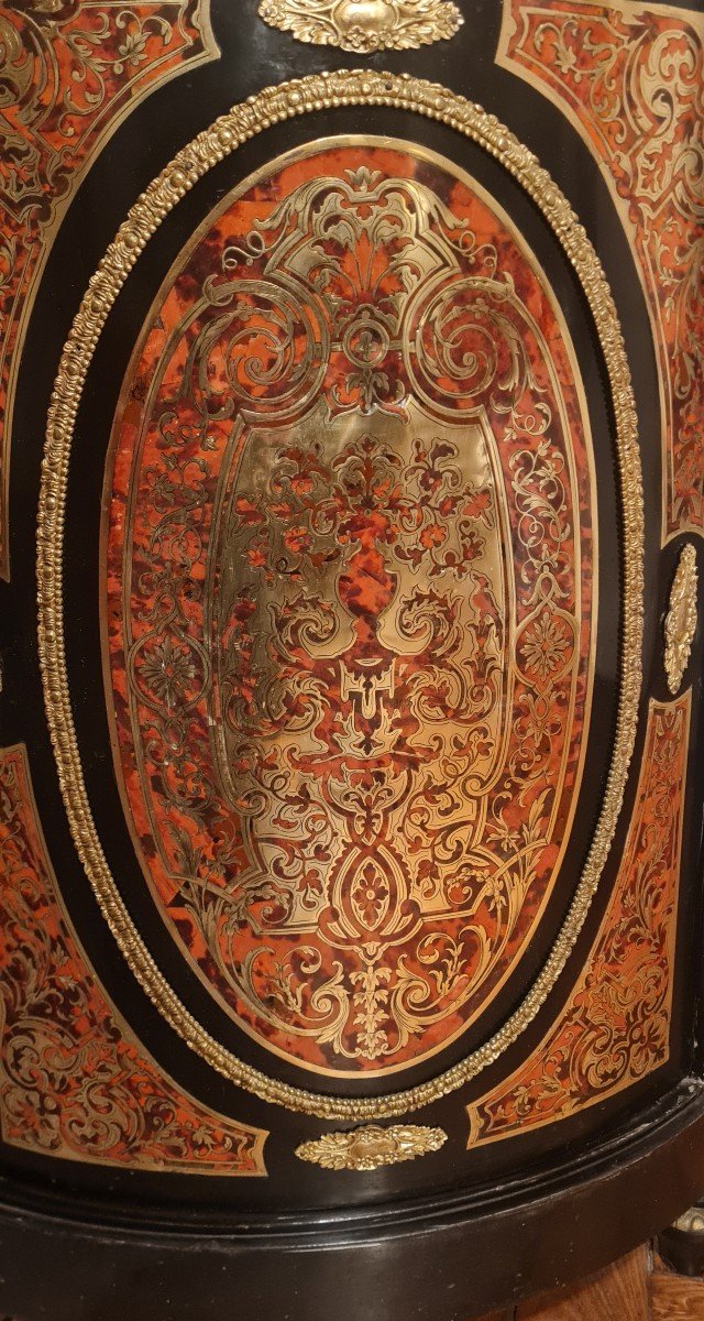 Corner In Boulle Marquetry Napoleon III-photo-2