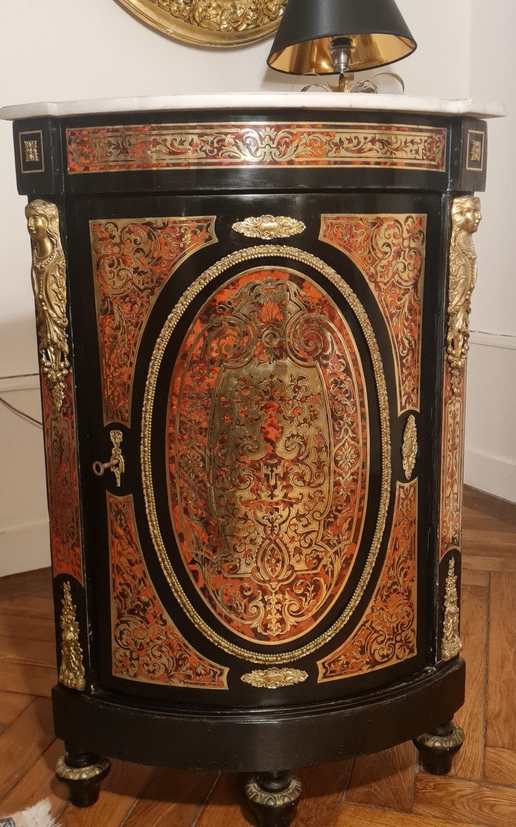 Corner In Boulle Marquetry Napoleon III