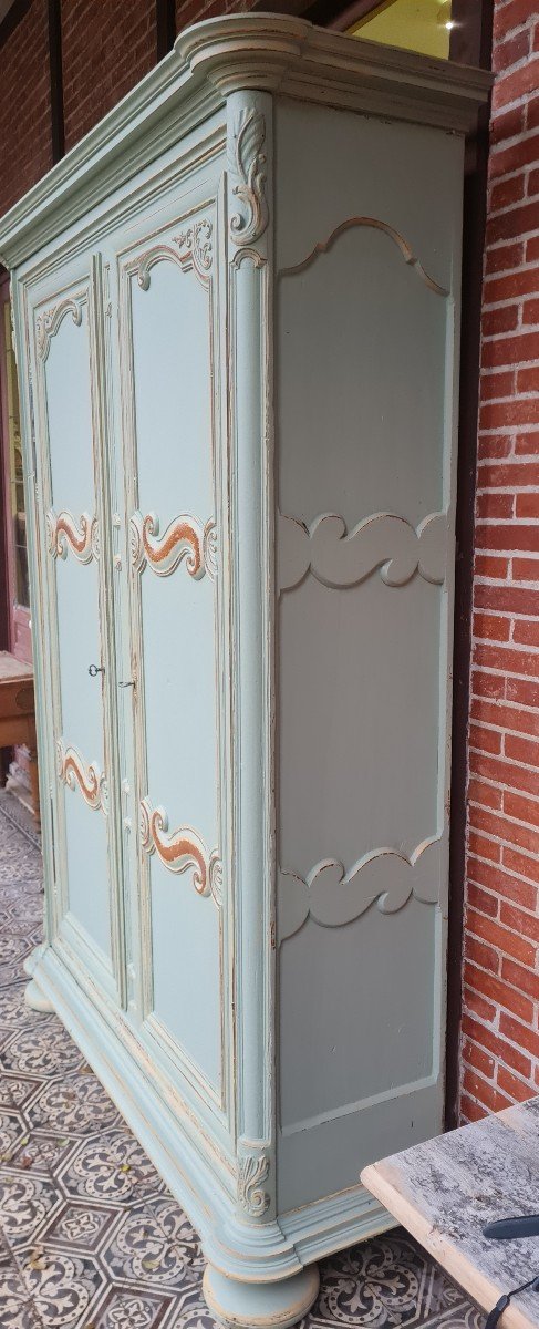 Wardrobe In Patinated Fir, 18th Century-photo-3