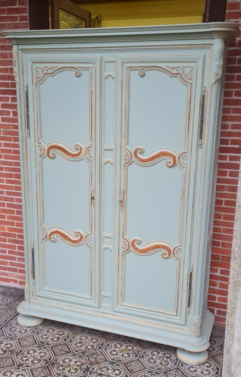 Wardrobe In Patinated Fir, 18th Century