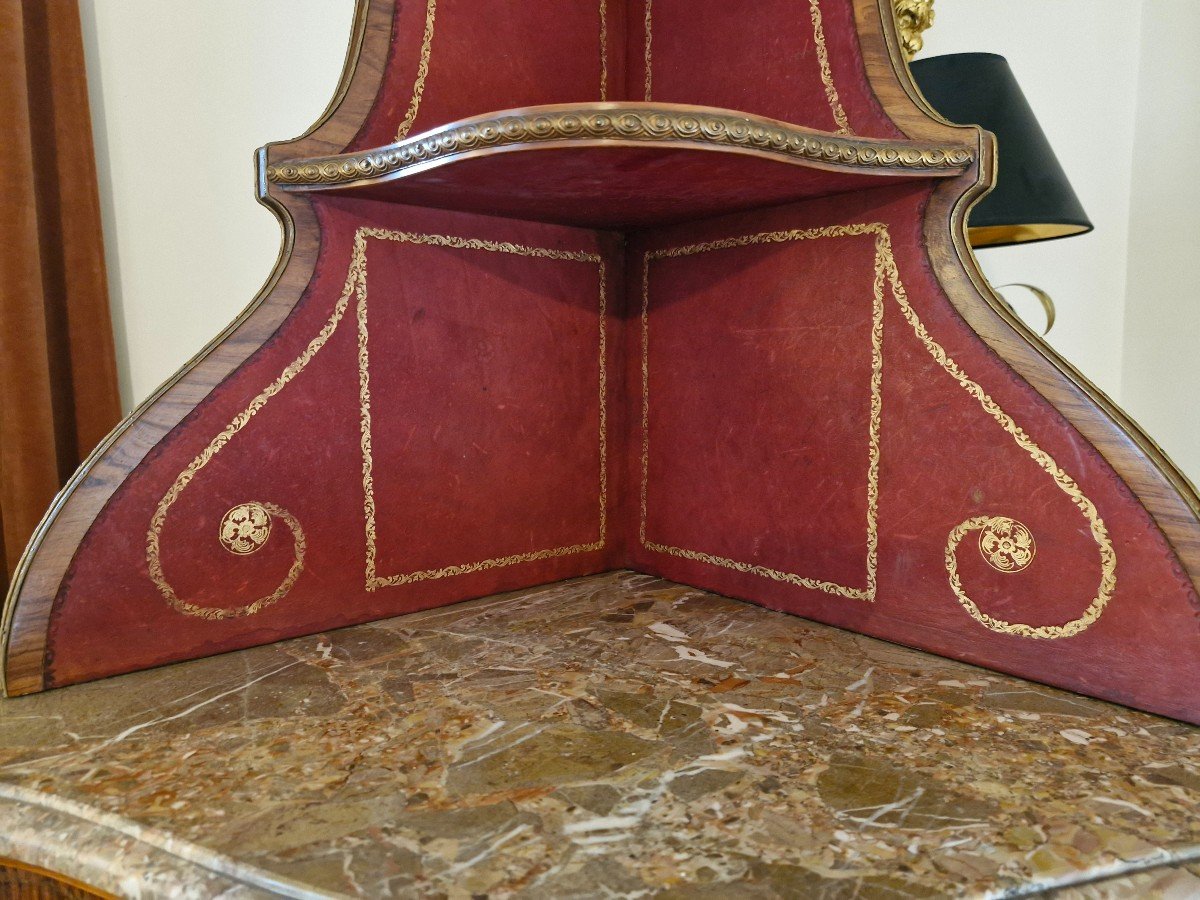 Louis XV Style Marquetry Corner-photo-5