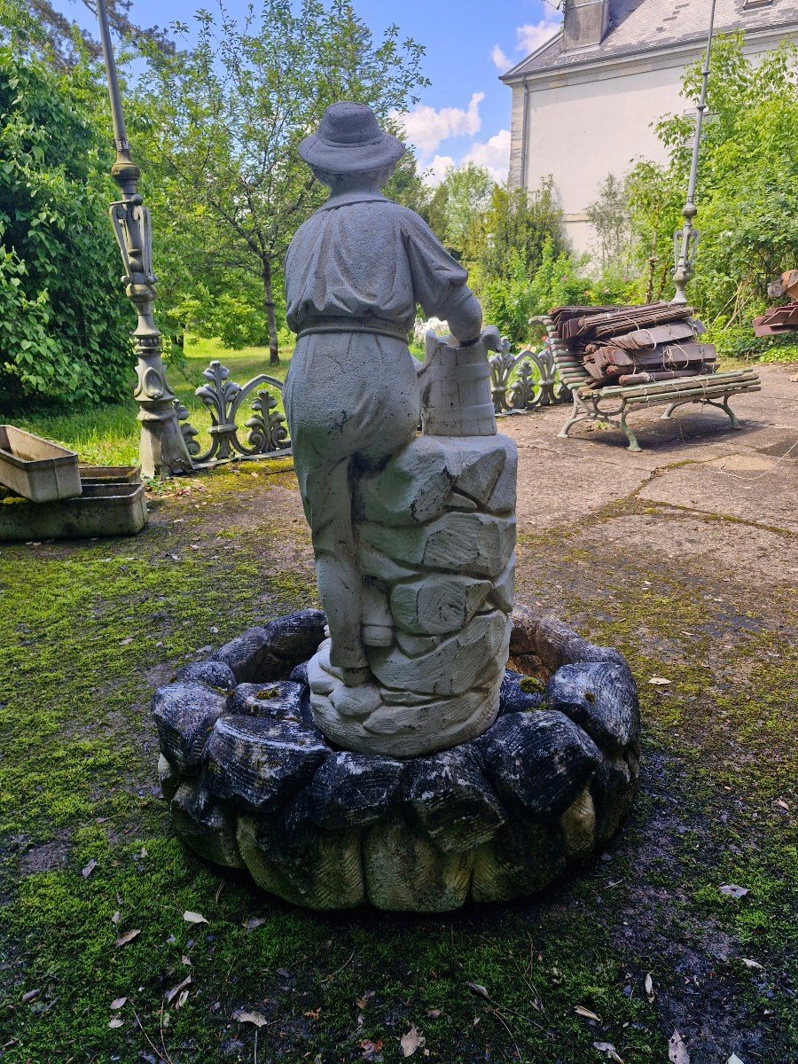 Fontaine De Jardin En Pierre -photo-1